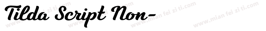 Tilda Script Non字体转换